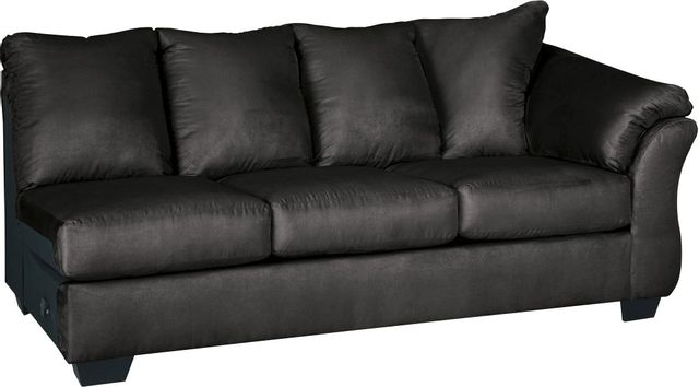 Signature Design by Ashley® Darcy 2-Piece Black Sectional with Chaise 1
