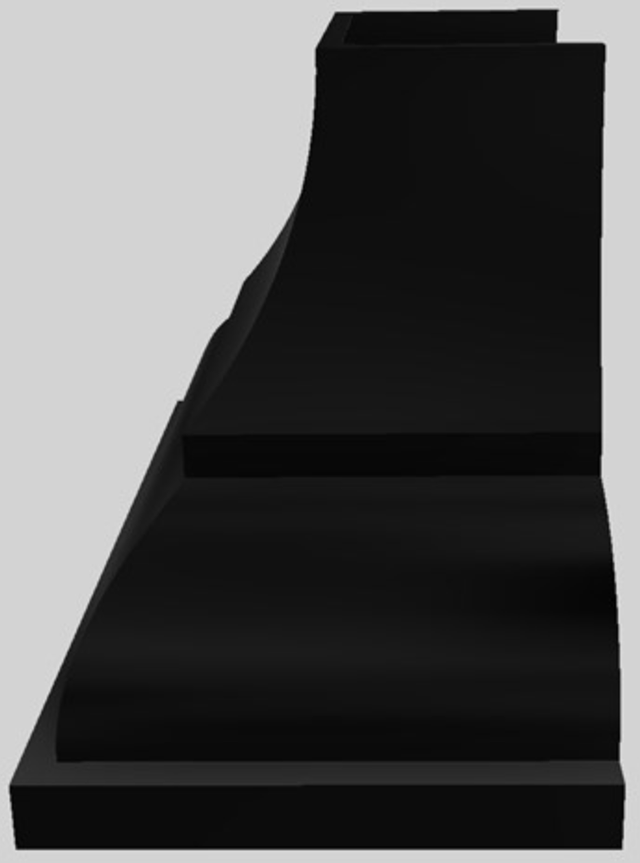 Vent-A-Hood® Designer Series 42" Black Wall Mounted Range Hood 1