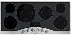 Viking® Professional Series 45" Stainless Steel/Black Glass Electric Cooktop-RVEC3456BSB