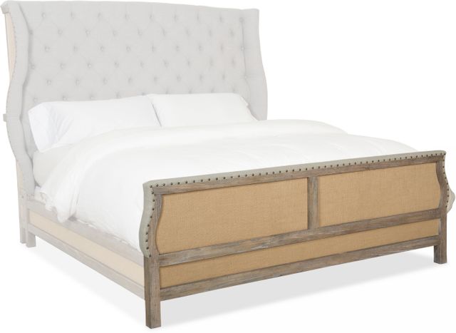 Hooker® Furniture Boheme Gray Bon Vivant De-Constructed King Upholstered Bed 3