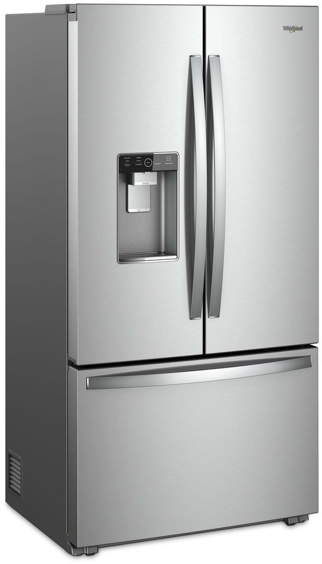 Whirlpool® 24 Cu. Ft. Counter Depth French Door Refrigerator-Monochromatic Stainless Steel 1