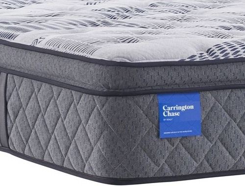Sealy® Carrington Chase Excellence Grace Wrapped Coil Plush Euro Pillow Top Queen Mattress 43