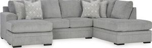 Signature Design by Ashley® Casselbury 2-Piece Cement Sectional with Right-Arm Facing Chaise