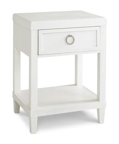 Bassett® Furniture Ventura Colors White Enamel Bedside Table