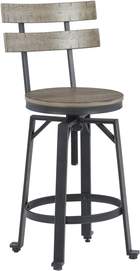 Signature Design by Ashley® Lesterton Light Brown/Black Counter Height Stool - Set of 2
