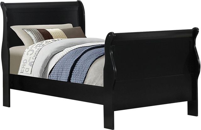 Coaster® Louis Philippe Black Twin Sleigh Bed