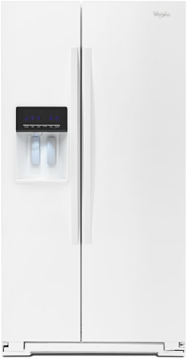 Whirlpool® 21 Cu. Ft. Counter Depth Side By Side Refrigerator-White 0