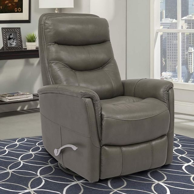 Parker House Gemini Ice Leather Swivel Glider Recliner-3