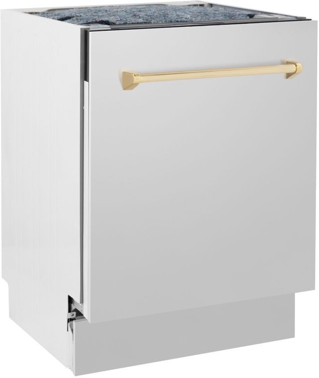 ZLINE Autograph Edition 24" Stainless Steel Built In Dishwasher 2