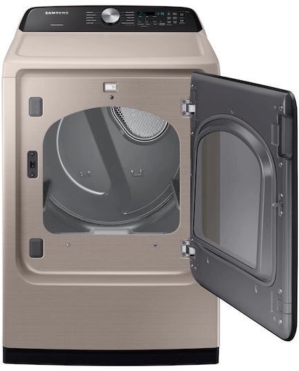 Samsung 7.4 Cu. Ft. Champagne Front Load Gas Dryer-1
