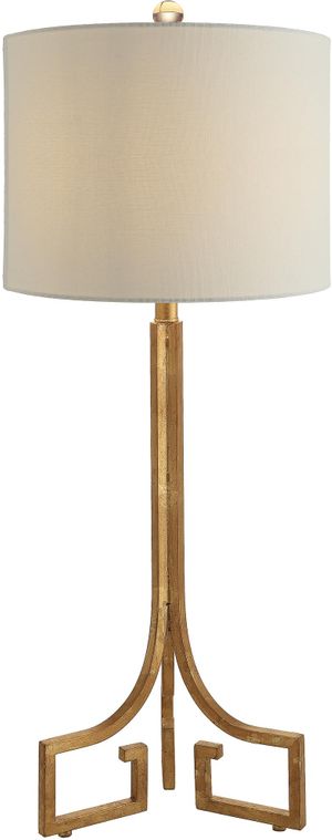Crestview Collection Lux Hand Finished Gold Leaf Table Lamp