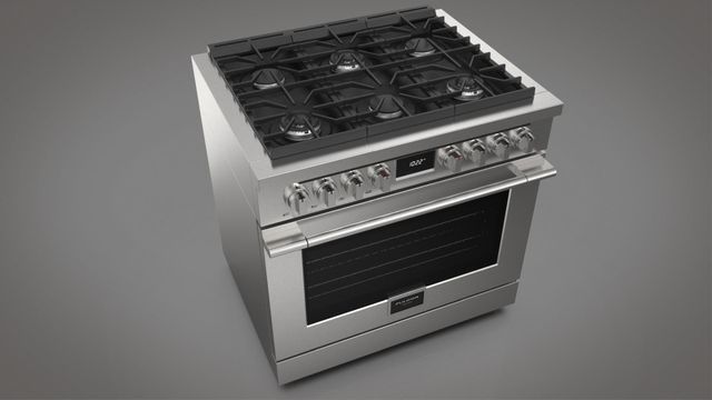 Fulgor® Milano Accento Stainless Steel 36" Pro Style Dual Fuel Range 3