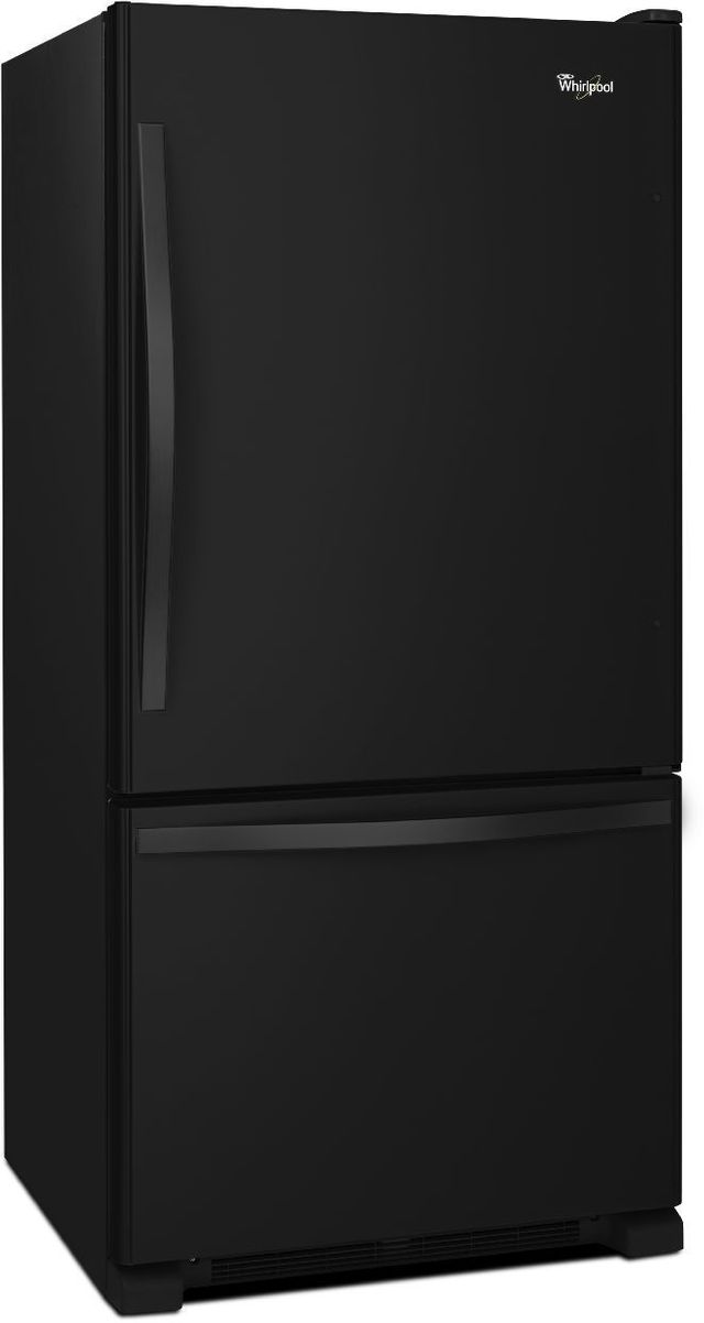 Whirlpool® 18.5 Cu. Ft. Black Bottom Freezer Refrigerator-1
