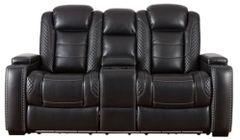 Signature Design by Ashley® Party Time Midnight Power Reclining Loveseat