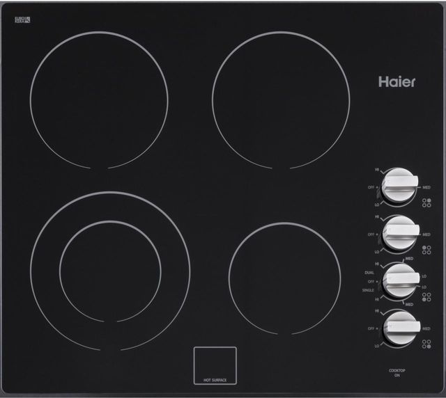 Haier 24" Black Electric Cooktop