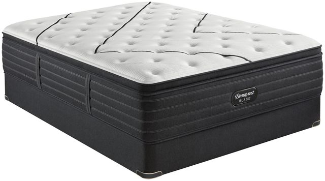 Beautyrest® Black® L-Class™ Medium Hybrid Pillow Top Split California King Mattress 4