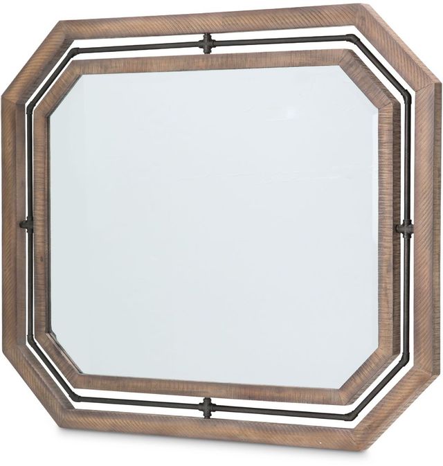 Michael Amini® Crossings Reclaimed Barn Sideboard Mirror 1