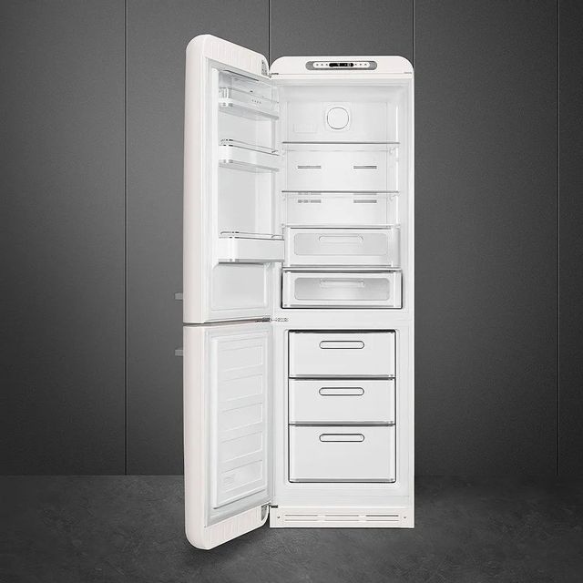 Smeg 50's Retro Style Aesthetic 11.7 Cu. Ft. White Bottom Freezer Refrigerator 1