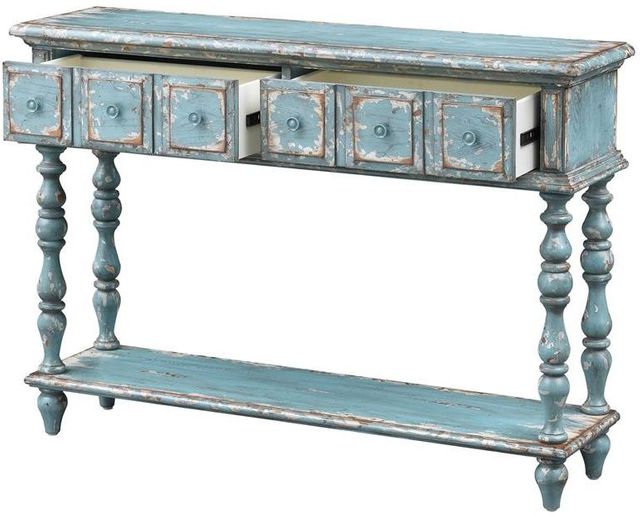 Coast To Coast Accents™ Cabot Aged Blue/Cream Console Table-1