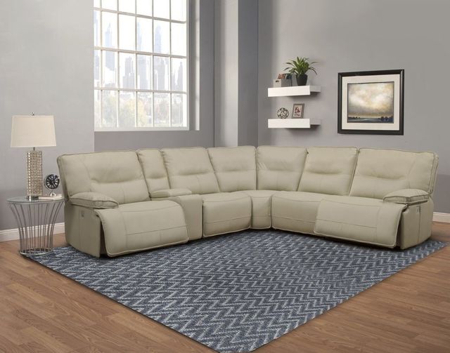 Parker House® Spartacus 6-Piece Oyster Power Reclining Sectional 1