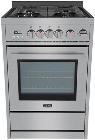 Galanz 24" Stainless Steel Free Standing Gas Range
