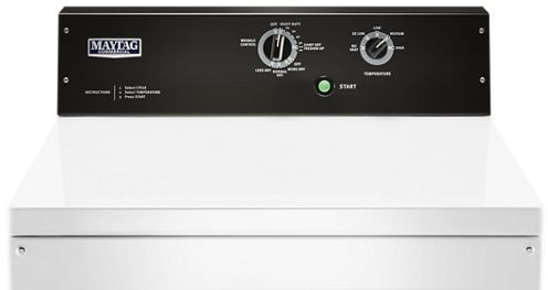 Maytag® 7.4 Cu. Ft. White Commercial Electric Dryer 3