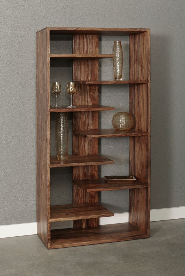 Coast to Coast Imports™ Brownstone Nut Brown Bookcase-2