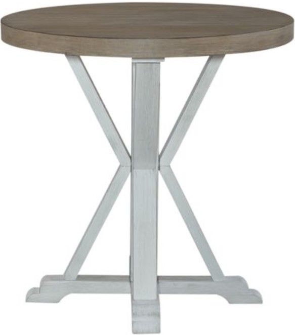 Liberty Summerville Gray/Soft White Wash End Table-1