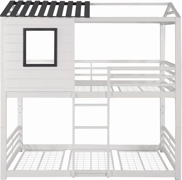 Coaster® Belton Light Grey Twin-Over-Twin Bunk Bed 1