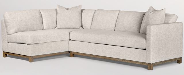 Alder & Tweed Furniture Company Left Facing Clayton Sectional With Ottoman-2