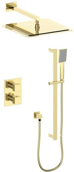 ZLINE Crystal Bay Polished Gold Thermostatic Shower System