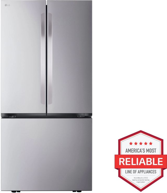 LG 33" 20.8 Cu. Ft. PrintProof™ Stainless Steel Counter Depth French Door Refrigerator-1