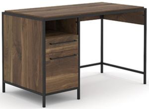 Sauder® Nova Loft Black/Grand Walnut Home Office Desk