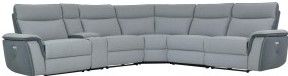 Mazin Furniture Maroni Gray 6 Piece Power Reclining Sectional With Power Headrests