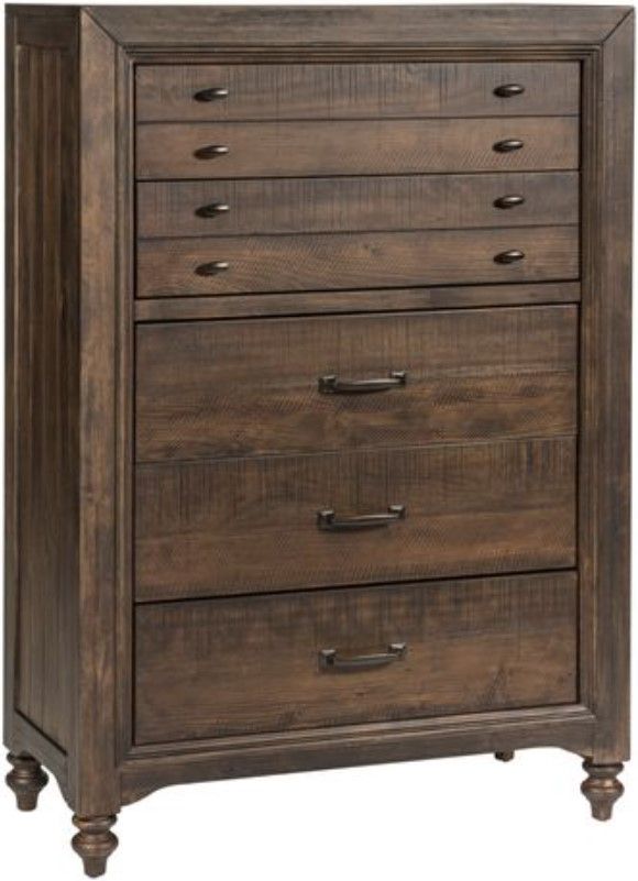 Liberty Catawba Hills Bedroom King Poster Bed, Dresser, Mirror, and Chest Collection 4