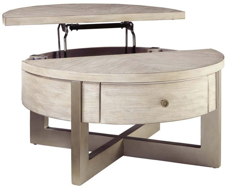 lift top round table