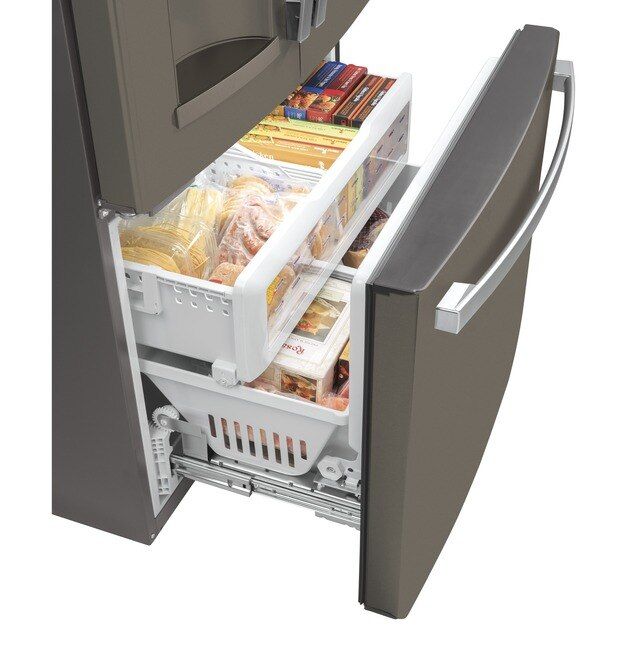 GE® 22.1 Cu. Ft. Slate Counter Depth French Door Refrigerator 5