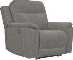 Signature Design by Ashley® Mouttrie Smoke Power Recliner with Adjustable Headrest