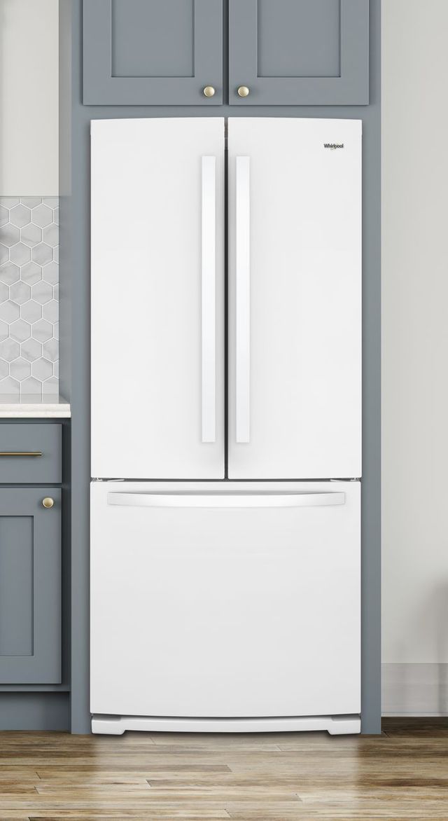 Whirlpool® 19.7 Cu. Ft. French Door Refrigerator-White 6
