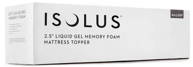 Malouf® Isolus® 2.5" Liquid Gel Memory Foam Twin Mattress Topper 6