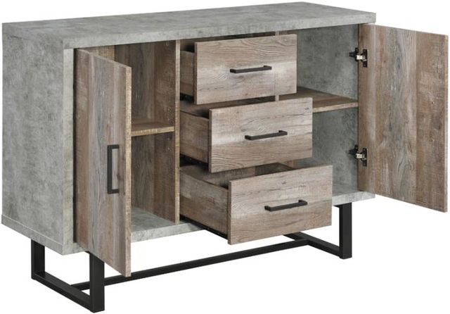 Coaster® Cement/Weathered Oak Accent Cabinet 2