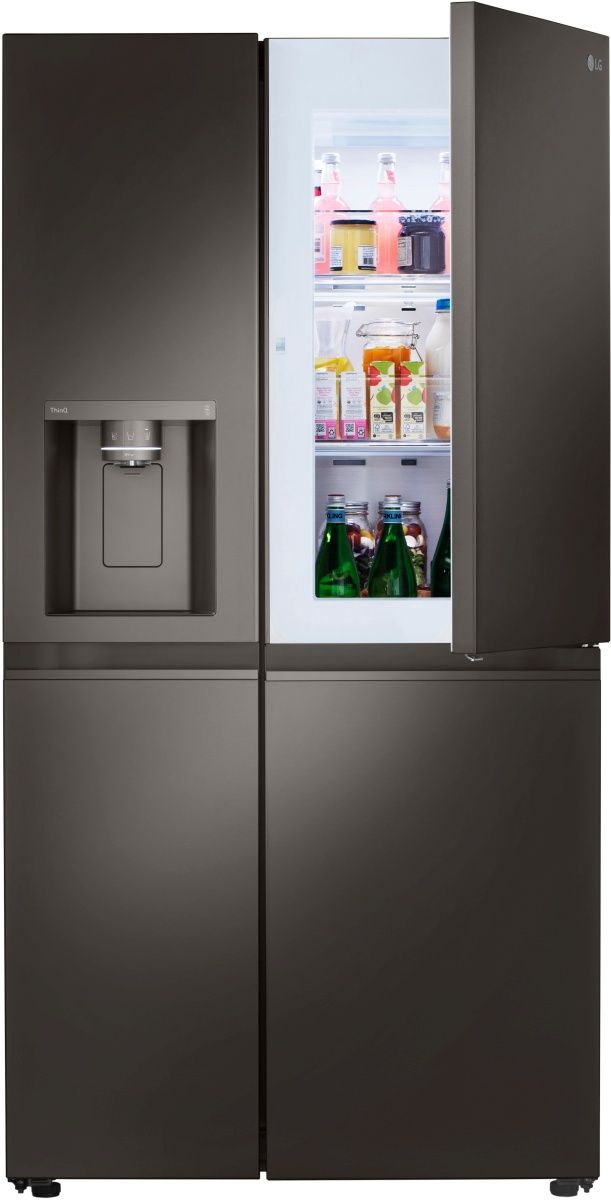 LG 27.1 Cu. Ft. PrintProof™ Black Stainless Steel Side-by-Side Refrigerator-2