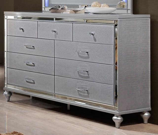 New Classic® Home Furnishings Valentino Silver Dresser-0
