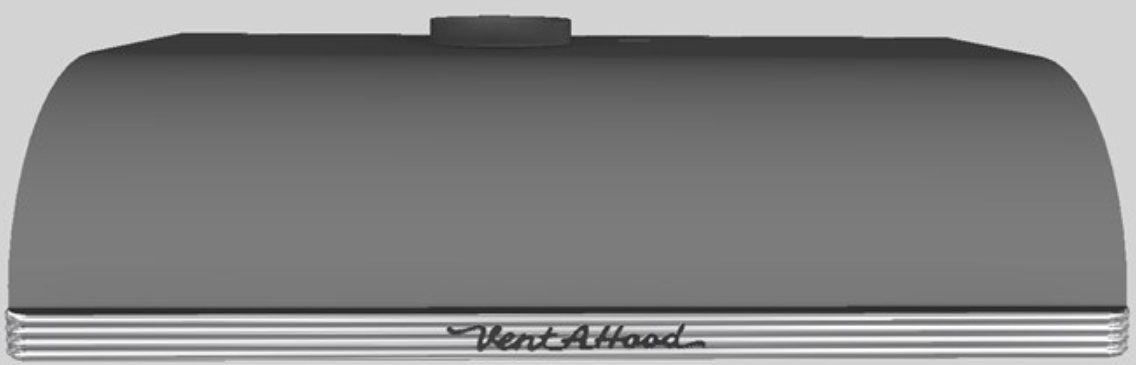 Vent-A-Hood® 30"  Retro Style Under Cabinet Range Hood-Gunsmoke