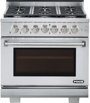 NXR Culinary Series 36" Stainless Steel Pro Style Gas Range