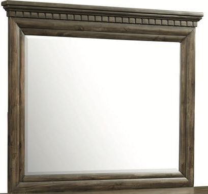 Elements International Smokey Gray Oak Mirror