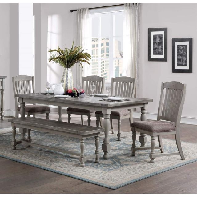 Avalon Richland Ash Dining Table, 4 Side Chairs and Bench-0