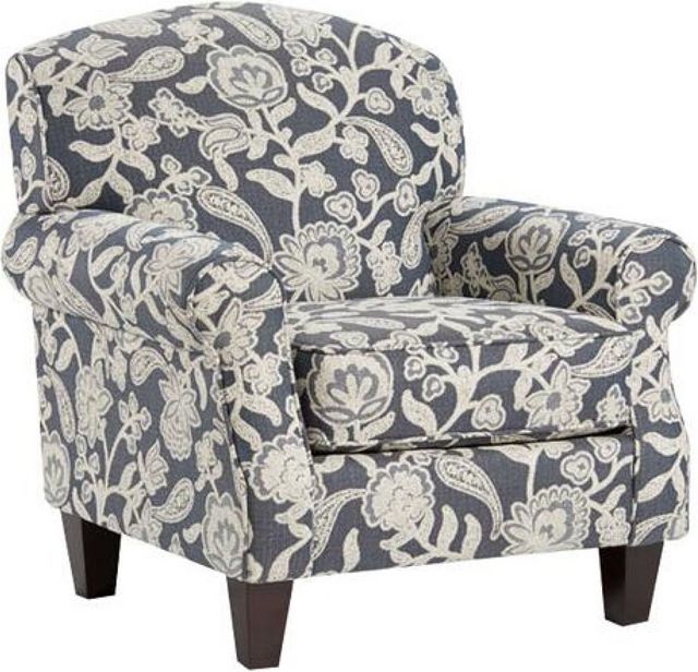 Fusion Furniture Awesome Oatmeal Indigo/White Accent Chair | Van's Home ...