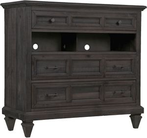 Magnussen Home® Calistoga Weathered Charcoal Media Chest