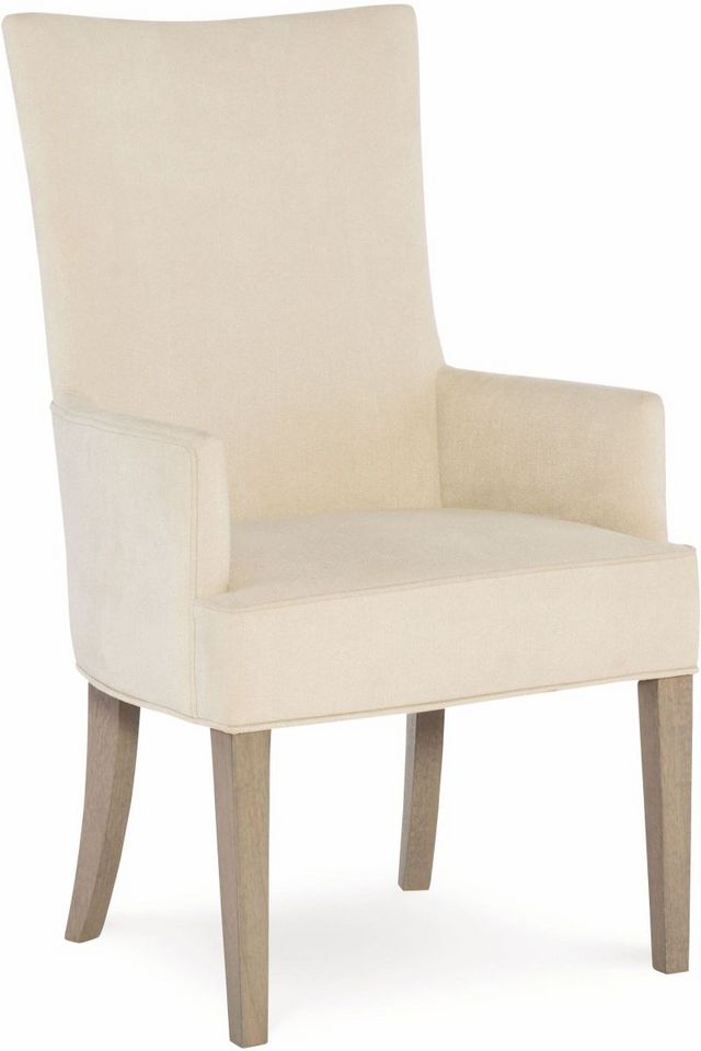 Legacy Classic High Line by Rachael Ray Greige Upholstered Host Chair